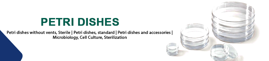 Petri dishes without vents, Sterile, Petri dishes without vents, Sterile | Petri dishes, standard | Petri dishes and accessories | Microbiology, Cell Culture, Sterilization 